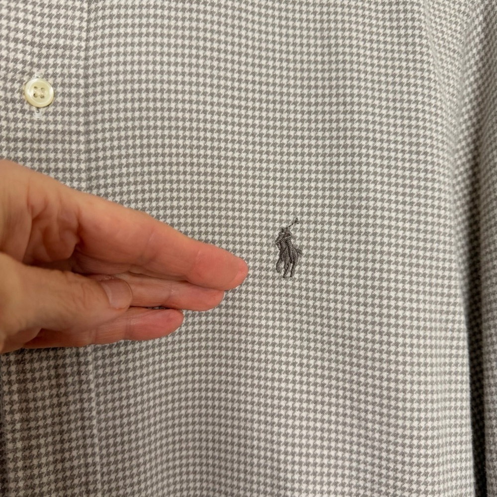 Polo Ralph Lauren Slim Fit Brushed Flannel Shirt Men’s Check Button Down pony - Picture 4 of 10